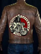 Mens Cafe Racer Vintage Motorcycle Brown Leather Jacket Mens Cafe Racer Vintage Motorcycle Brown Leather Jacket