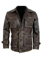 Men’s Stylish Cafe Racer Distressed Brown Biker Leather Jacket Men’s Stylish Cafe Racer Distressed Brown Biker Leather Jacket