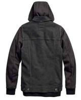 Harley-Davidson Black Denim Hooded Riding Jacket