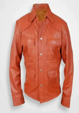 Tom Cruise American Made Tan Leather Jacket Tom Cruise American Made Tan Leather Jacket