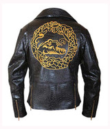 Suicide Squad Killer Croc Black Leather Jacket