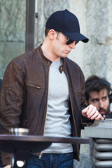 Captain America Civil War Movie Steve Rogers Brown Leather Jacket