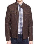 Captain America Civil War Movie Steve Rogers Brown Leather Jacket