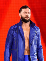 WWE Finn Balor Blue Leather Jacket