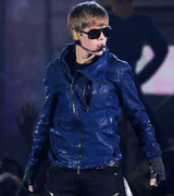 Annual Grammy Awards Justin Bieber Blue Leather Jacket Annual Grammy Awards Justin Bieber Blue Leather Jacket