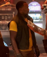 Twisted Metal 2023 Anthony Mackie Brown Cotton Vest