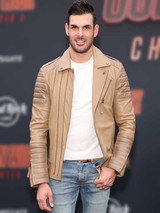 John Wick 2023 Romain Bonnet Tan Brown Leather Jacket