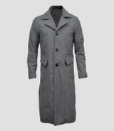 Mens Bloodborne Hunter Long Wool Trench Coat