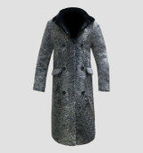 Mens Karakul Grey Trench Coat Mens Karakul Grey Trench Coat
