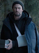 Extraction 2 Chris Hemsworth Black Puffer Parachute Jacket