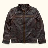 Mens Legacy Brown Leather Jacket
