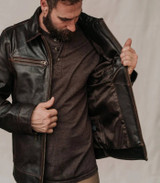 Mens Legacy Brown Leather Jacket Mens Legacy Brown Leather Jacket