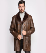 Mens Glamorous Brown Double Breasted Jacket Mens Glamorous Brown Double Breasted Jacket