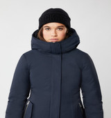 Womens Warm Long Coat With Removable Natural Fur