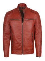 Mens Casual Style Stand Collar Leather Jackets Mens Casual Style Stand Collar Leather Jackets