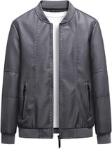 Men's Autumn Spring Soft Leather Jacket