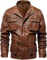 Men's Winter Warm Casual Genuine Leather Jacket Men's Winter Warm Casual Genuine Leather Jacket