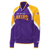 Women's Los Angeles Lakers Starter Purple Full-Zip Track Jacket Women's Los Angeles Lakers Starter Purple Full-Zip Track Jacket