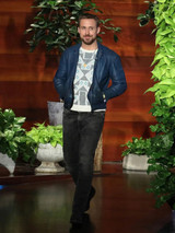 Ryan Gosling Blue Leather jacket Ryan Gosling Blue Leather jacket