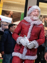 JK Simmons Santa Claus Red One Christmas Suede Jacket