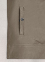 Vin Diesel Gray Leather Jacket