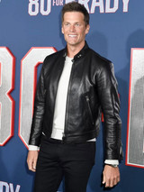 Tom Brady Black Leather jacket Tom Brady Black Leather jacket