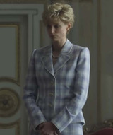 The Crown S05 Princess Diana Plaid Blazer Coat The Crown S05 Princess Diana Plaid Blazer Coat