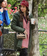 Emily Cooper Emily In Paris Green Hooded Coat