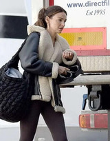 Michelle Keegan Fool Me Once Black Shearling Leather Jacket Michelle Keegan Fool Me Once Black Shearling Leather Jacket