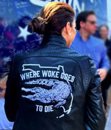 Where Woke Goes To Die Casey Desantis Leather Jacket