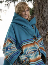 Kelly Reilly Yellowstone Bethany Dutton Blue Hooded Coat Kelly Reilly Yellowstone Bethany Dutton Blue Hooded Coat