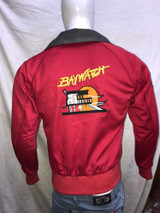 BAYWATCH Bomber Jacket David Hasselhoff Lifeguard Red Jacket