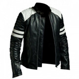 Hybrid Mayhem Brad Pitt Retro White Stripes Jacket
