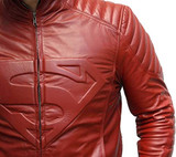 Superman Red Smallville Jacket Leather