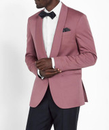 Mens Two Piece Rose Pink Velvet Jacket Tuxedo