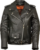 Womens Motorcycle Black Leather Jacket