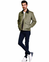 Yellowstone Kevin Costner Green John Dutton Quilted Cotton Jacket