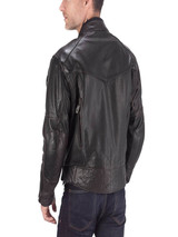 Mens Motorcycle Classic Leather Jacket