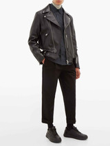 Men Classic Black Biker Leather Jacket Men Classic Black Biker Leather Jacket
