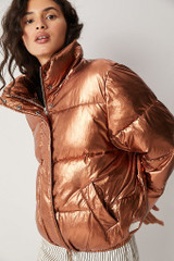 Hedda Metallic Puffer Jacket Women