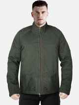 Men's Dashing Military Green Cotton Bomber Jacket