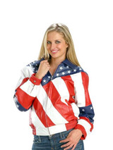 Exclusive American Flag Biker Leather Jacket Exclusive American Flag Biker Leather Jacket