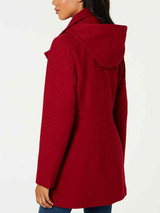 Womens Double Breasted Hooded Nautica Peacoat