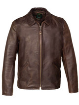 Mens Dark Brown Biker Stand Collar Jacket Mens Dark Brown Biker Stand Collar Jacket