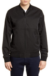 Icon Classic Black Biker Bomber Cotton Jacket
