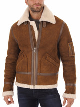 Mens Brown Shearling Leather Jacket Mens Brown Shearling Leather Jacket