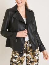 Womens Genuine Black Leather Jacket