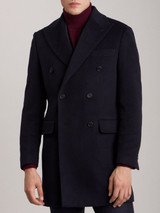 Mens Long Blue Wool Coat Mens Long Blue Wool Coat
