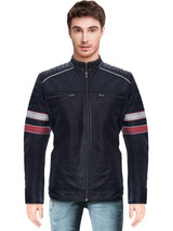 Men’s Black Quilted Leather Biker Jacket Men’s Black Quilted Leather Biker Jacket
