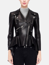 Women Black Leather Biker Jacket Women Black Leather Biker Jacket